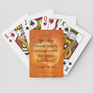 Mark Twain Birthday Quote met hart Pokerkaarten