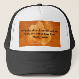 Mark Twain Birthday Quote met hart Trucker Pet