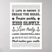 Mark Twain - Breek de regels Poster (Voorkant)