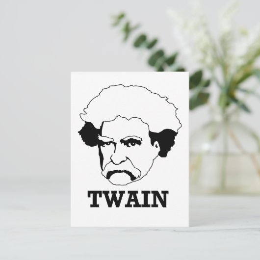 Mark Twain Briefkaart (Staand voorkant)