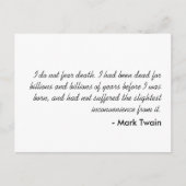 Mark Twain Briefkaart (Voorkant)