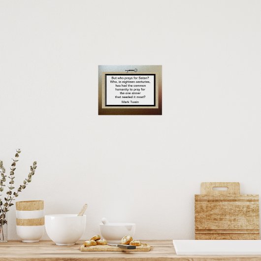 Mark Twain citaat Poster (Keuken)