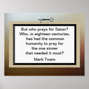 Mark Twain citaat Poster