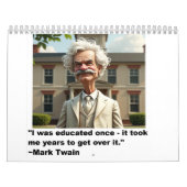 Mark Twain citatenkalender Kalender (Hoes)