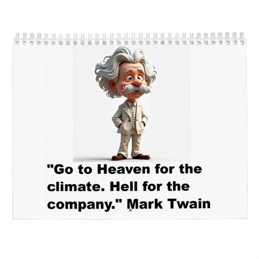 Mark Twain citatenkalender Kalender (Achterkant)