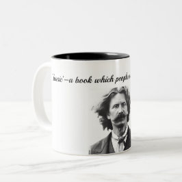 Mark Twain citeert koffie Mok