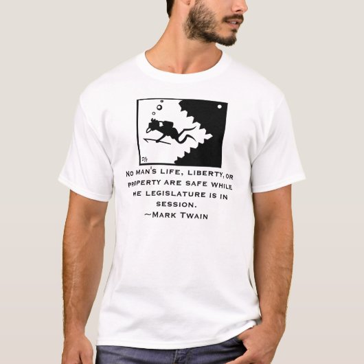MARK TWAIN citeert Shirt (Voorkant)