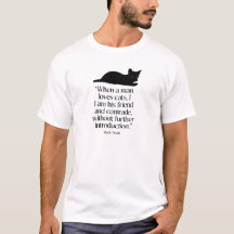 Mark Twain Kat Quote T-Shirt