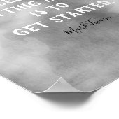 Mark Twain literary quote poster waterverf (Hoek)