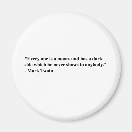 Mark Twain Magneet (Voorkant)