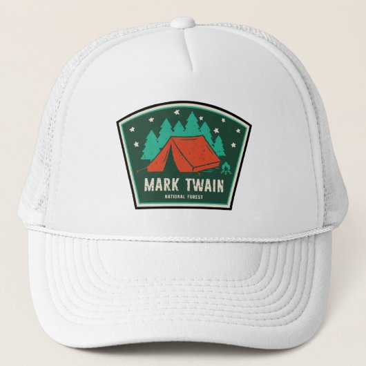 Mark Twain National Forest Camping aan Favorieten  Trucker Pet (Voorkant)