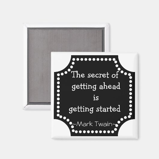 Mark Twain Offerte - Inspirerend Cadeau Magneet (Voorkant / Achterkant)