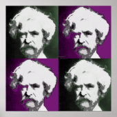 Mark Twain Pop Art Print (Voorkant)