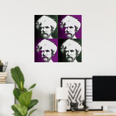 Mark Twain Pop Art Print (Thuiskantoor)