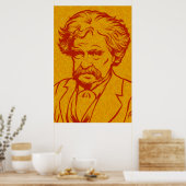 Mark Twain Poster (Keuken)