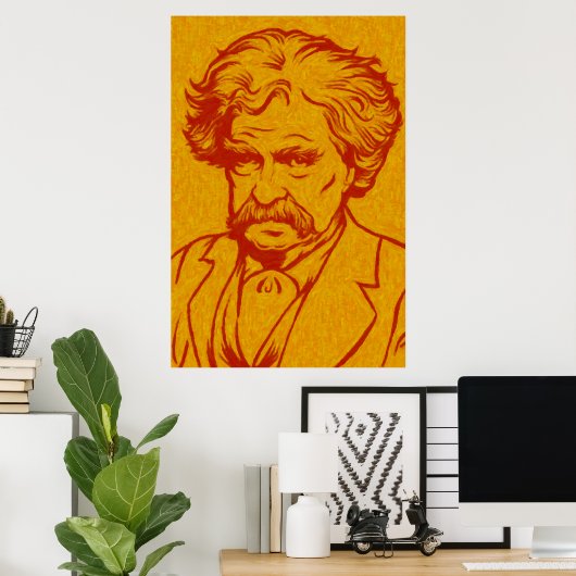 Mark Twain Poster (Thuiskantoor)
