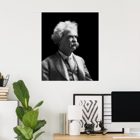 Mark Twain Poster (Thuiskantoor)