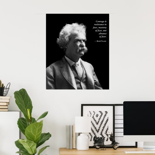 Mark Twain Poster (Thuiskantoor)