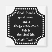 Mark Twain Quotation - Ideaal Leven Inspirerend Magneet (Voorkant)