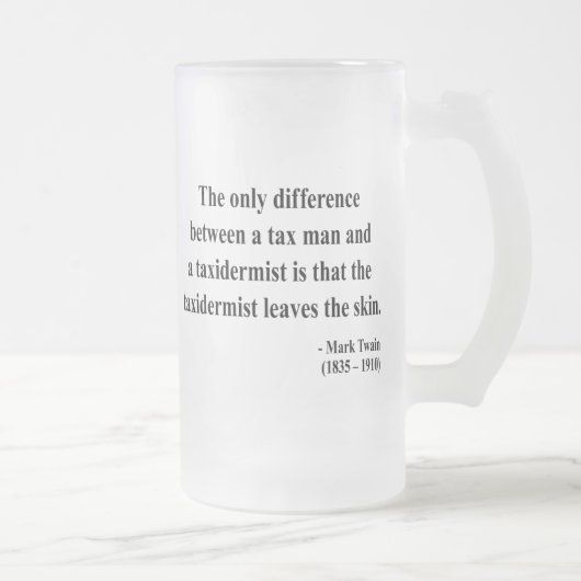 Mark Twain Quote 3a Matglas Bierpul (Rechts)