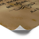 Mark Twain Quote, Action Speaks Poster (Hoek)