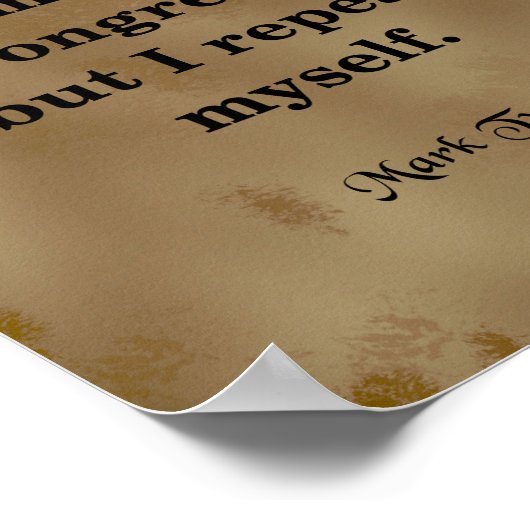 Mark Twain Quote, Congress Poster (Hoek)