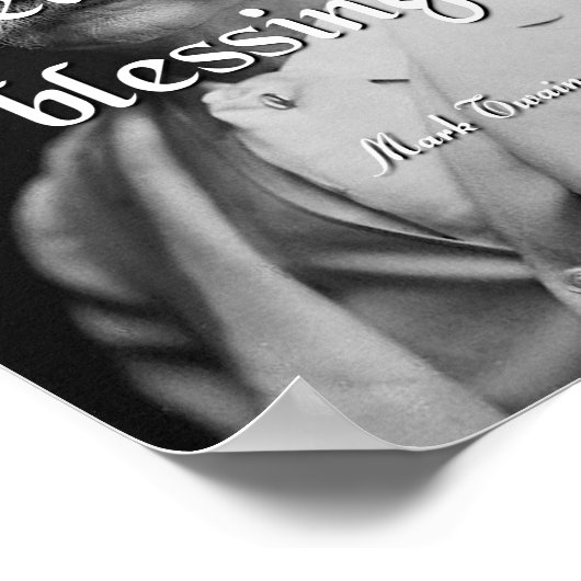 Mark Twain Quote, Humor Poster (Hoek)