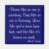 Mark Twain Quote Magneet (Voorkant)