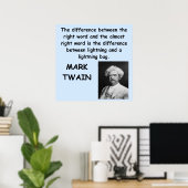 Mark Twain-quote Poster (Thuiskantoor)