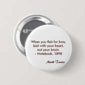 Mark Twain Quote Ronde Button 5,7 Cm (Voorkant /achterkant)
