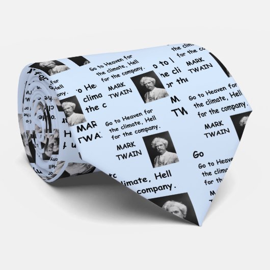 Mark Twain-quote Stropdas (Opgerold)