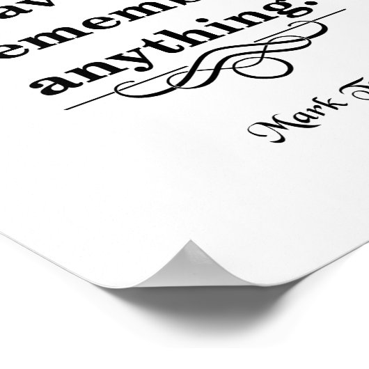 Mark Twain Quote, vertel de waarheid Poster (Hoek)