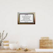 Mark Twain Quotes Poster (Keuken)