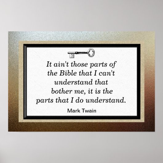 Mark Twain Quotes Poster (Voorkant)