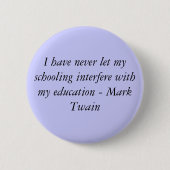 Mark Twain Ronde Button 5,7 Cm (Voorkant)