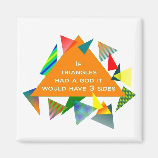 Mark Twain Triangle Quote Magneet (Voorkant)