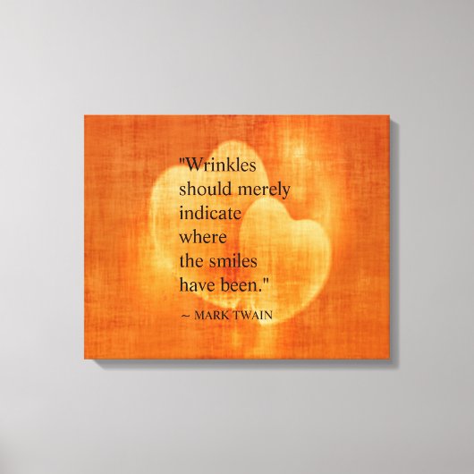 Mark Twain Verjaardagscitaat Canvas Afdruk (Voorkant)