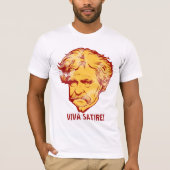 Mark Twain "Viva Satire" T-Shirt (Voorkant)