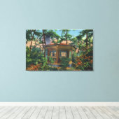 Mark Twain's Study at Quarry Boerderij, East Hill Canvas Afdruk (Insitu (Houten vloer))