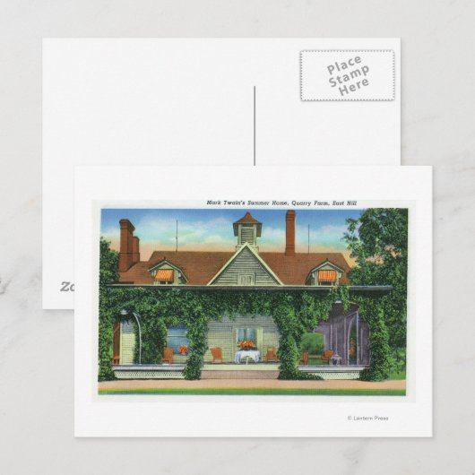 Mark Twain's Summer Home, Quarry Boerderij Briefkaart (Voorkant / Achterkant)
