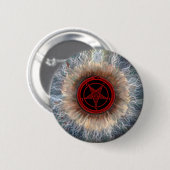 MARK van de DUIVEL EYEBALL Ronde Button 5,7 Cm (Voorkant /achterkant)