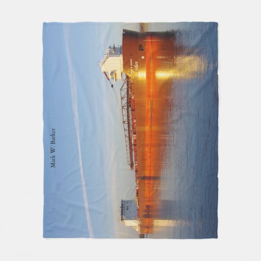 Mark W. Barker fleece deken (Voorkant)