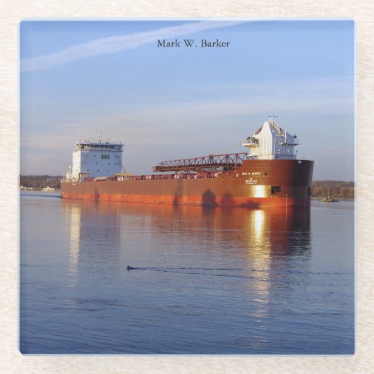 Mark W. Barker glass onderzetter (Voorkant)