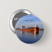 Mark W. Barker-knop Ronde Button 5,7 Cm (Voorkant /achterkant)