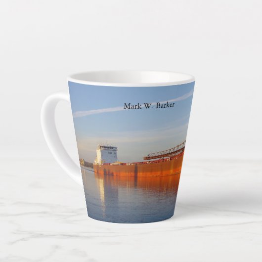 Mark W. Barker latte mok (Linkerhoek)
