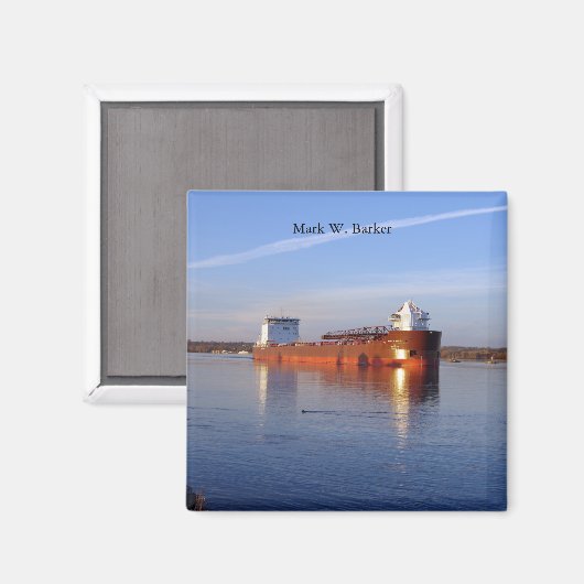 Mark W. Barker magnet (Voorkant / Achterkant)