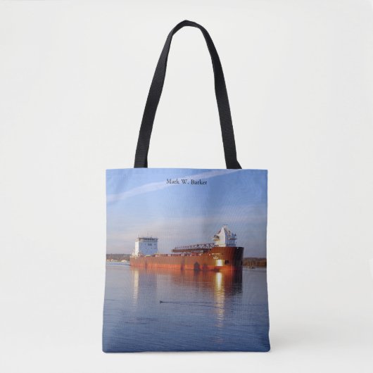 Mark W. Barker over de tas (Voorkant)