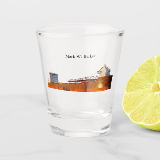 Mark W. Barker shot glass Shot Glas (Voorkant)