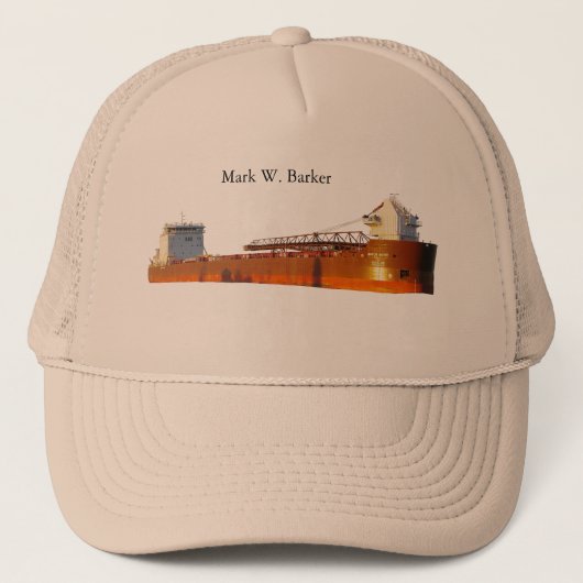 Mark W. Barker vrachtwagenhoed Trucker Pet (Voorkant)