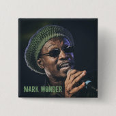 Mark Wonder 2" Square Badge Pinback Button (Voorkant)